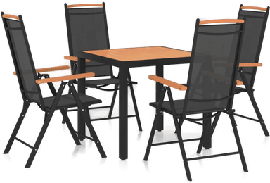 Vidaxl Utendørs spisestue 5 deler