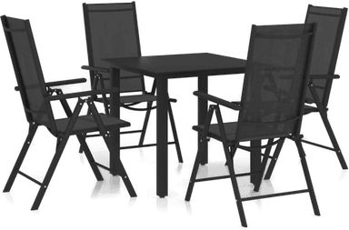 Vidaxl Utendørs spisestue 5 deler