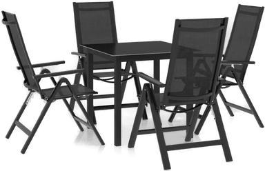 Vidaxl Utendørs spisestue 5 deler
