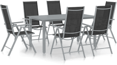 Vidaxl Utendørs spisestue 7 deler
