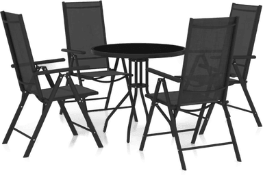 Vidaxl Utendørs spisestue 5 deler