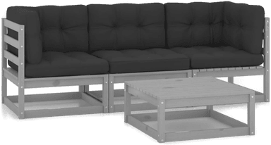 Vidaxl Hagesofagruppe 4 deler