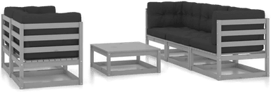 Vidaxl Hagesofagruppe 6 deler