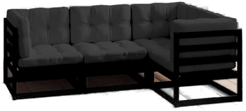 Vidaxl Hagesofagruppe 4 deler