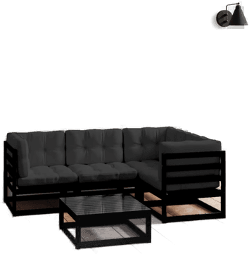 Vidaxl Hagesofagruppe 5 deler