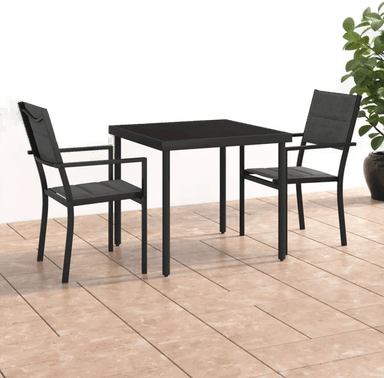 Vidaxl Utendørs spisestue 3 deler