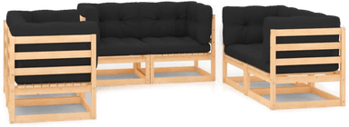 Vidaxl Hagesofagruppe 6 deler