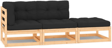 Vidaxl Hagesofagruppe 3 deler