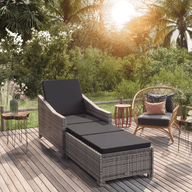 Vidaxl Solseng med mørkegrå pute