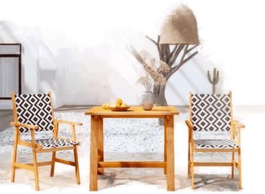 Vidaxl Hagespisestue 3 deler