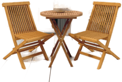 Vidaxl Hagespisestuesett 3 deler