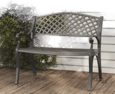 Vidaxl Hagebenk 102 cm svart