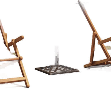 Vidaxl Parasollbase bronse 44x44 cm