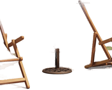 Vidaxl Parasollbase bronse 40x40 cm