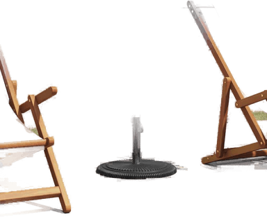 Vidaxl Parasollbase svart 45x45 cm