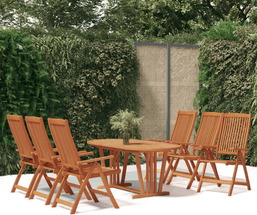 Vidaxl Utendørs spisestue 7 deler