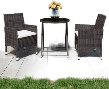 Vidaxl Hagebistrosett 3 deler