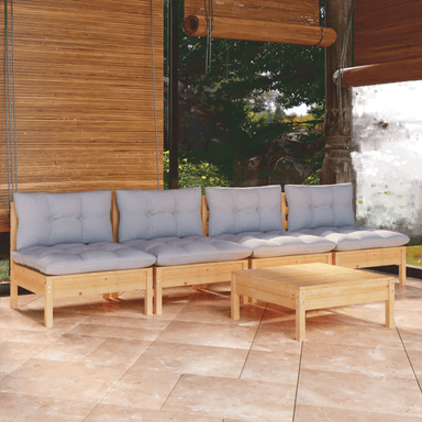 Vidaxl Hagesofagruppe 5 deler