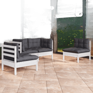 Vidaxl Hagesofagruppe 4 deler