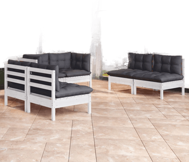 Vidaxl Hagesofagruppe 6 deler