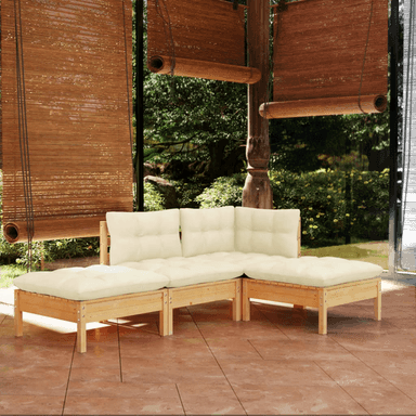 Vidaxl Hagesofagruppe 4 deler