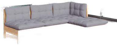 Vidaxl Hagesofagruppe 5 deler