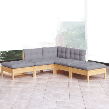 Vidaxl Hagesofagruppe 5 deler