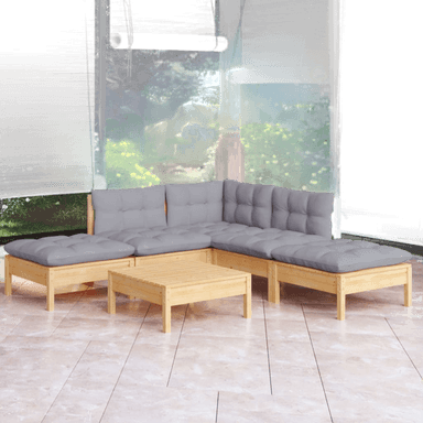 Vidaxl Hagesofagruppe 6 deler