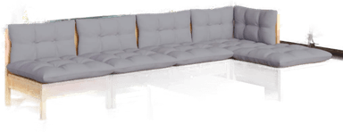 Vidaxl Hagesofagruppe 6 deler