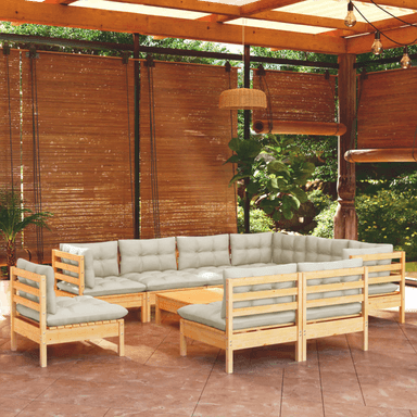 Vidaxl Hagesofagruppe 10 deler