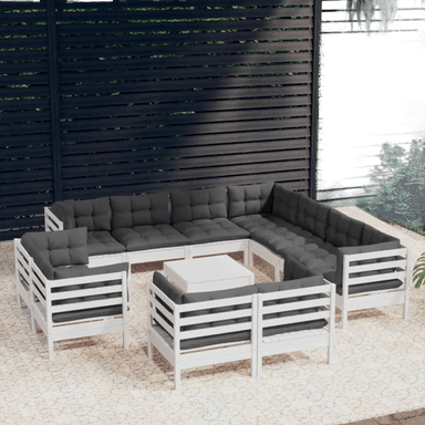 Vidaxl Hagesofagruppe 12 deler