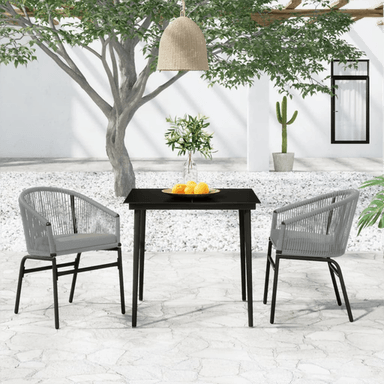 Vidaxl Utendørs spisestue 3 deler