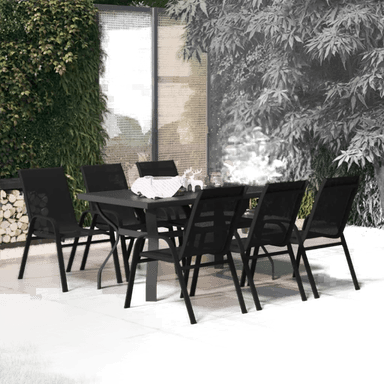 Vidaxl Utendørs spisestue 7 deler