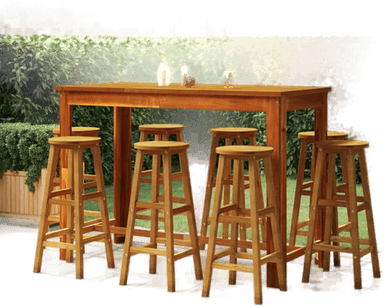 Vidaxl Hagebarsett 9 deler