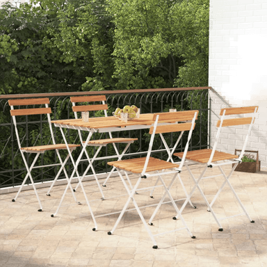 Vidaxl Sammenleggbart bistrosett 5 deler