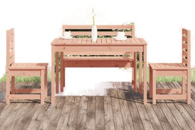 Vidaxl Utendørs spisestue 4 deler