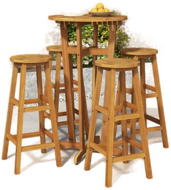 Vidaxl Hagebarsett 5 deler