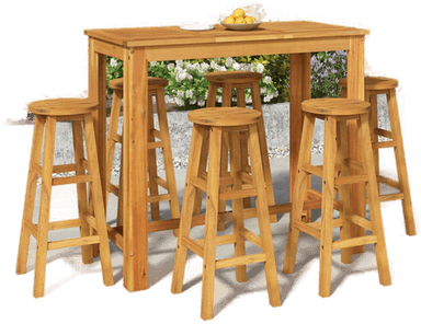 Vidaxl Hagebarsett 7 deler