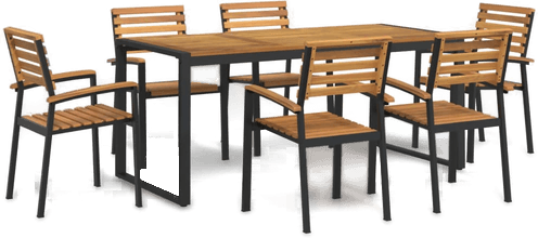 Vidaxl Hagespisegruppe 7 deler