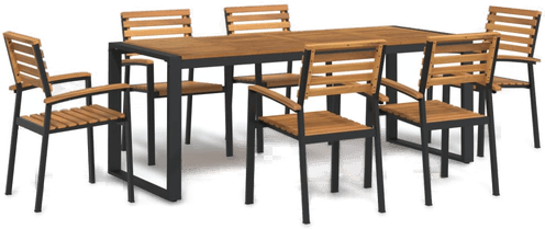 Vidaxl Hagespisegruppe 7 deler