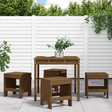 Vidaxl Hagespisestue 5 deler