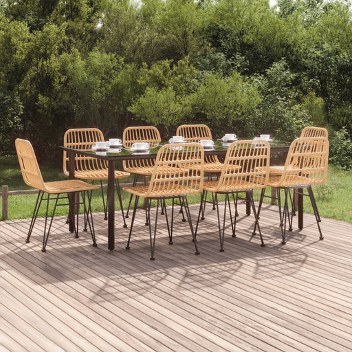 Vidaxl Hagespisegruppe 9 deler