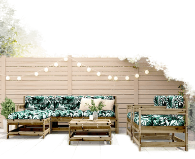 Vidaxl Hagesofagruppe 7 deler