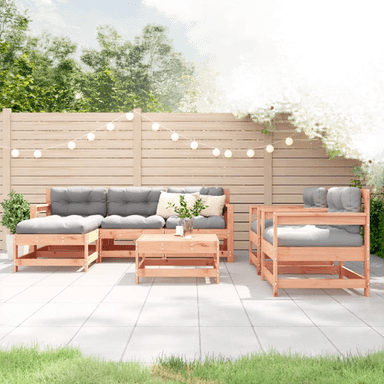 Vidaxl Utendørs spisestue 7 deler