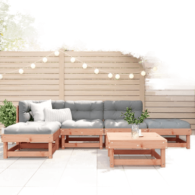 Vidaxl Utendørs spisestue 6 deler