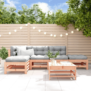 Vidaxl Utendørs spisestue 6 deler