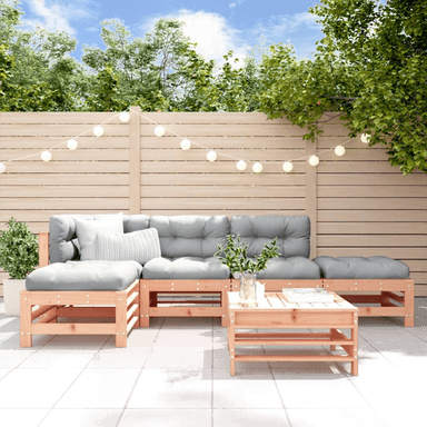 Vidaxl Utendørs spisestue 6 deler