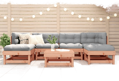 Vidaxl Utendørs spisestue 7 deler