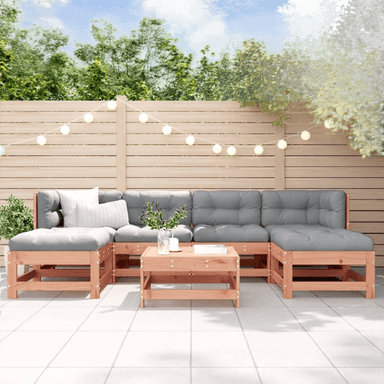 Vidaxl Utendørs spisestue 7 deler