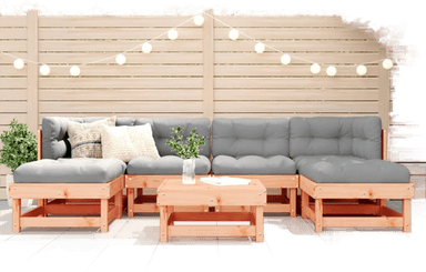 Vidaxl Utendørs spisestue 7 deler